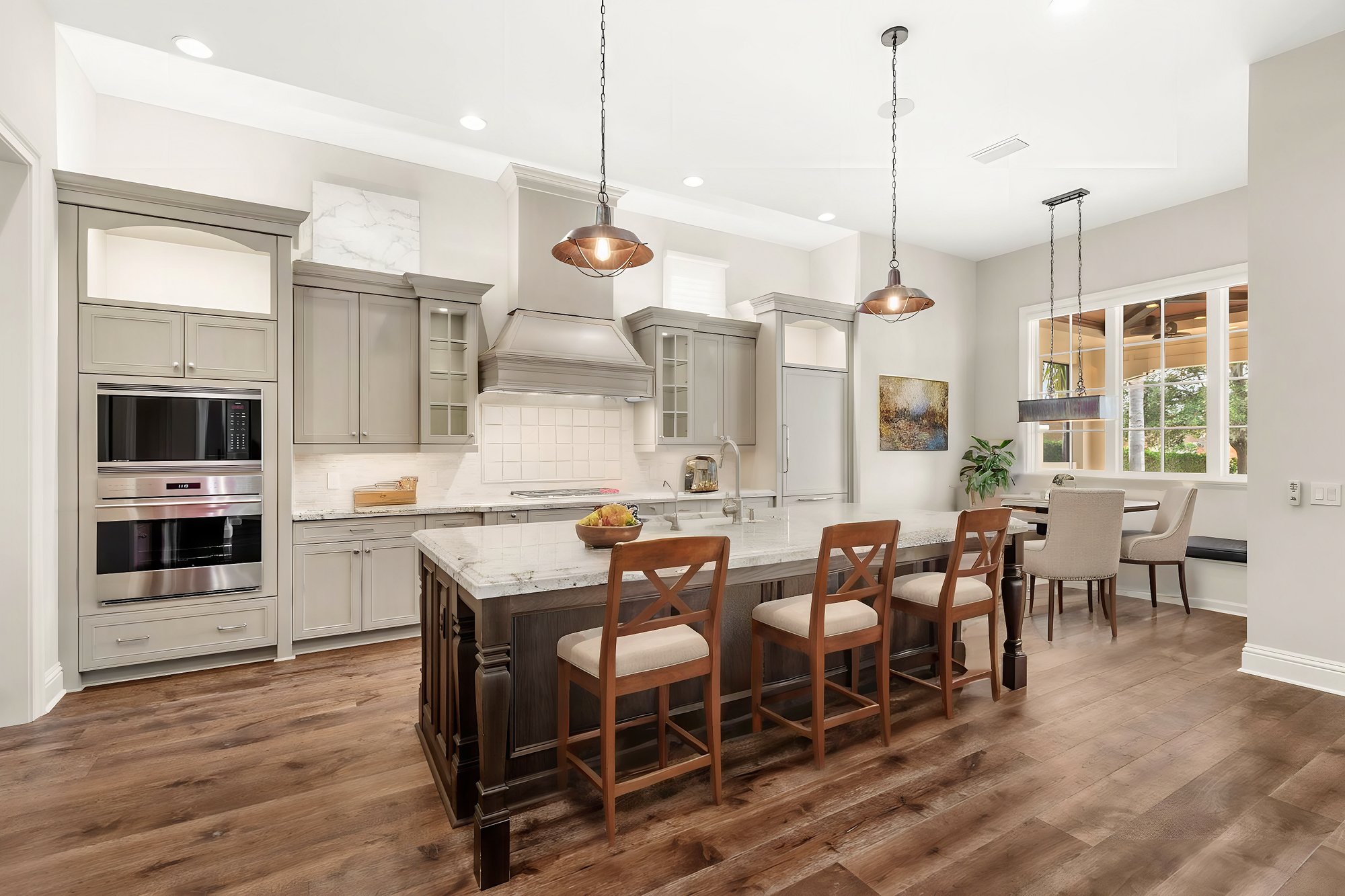 kitchen with virtual furniture